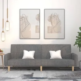 Zweiplätziges Schlafsofa aus hellem grauem Stoff. von , Sofas - Ref: Foro24-375758, Preis: 273,52 €, Rabatt: %