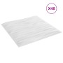 48 Stück XPS-Wandpaneele in weißem Stein, 50x50 cm, 12 m². von , Wandverkleidung - Ref: Foro24-356939, Preis: 121,24 €, Rabat...