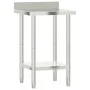 Mesa trabajo cocina y salpicadero acero inoxidable 55x55x93 cm by , Restoration - Ref: Foro24-376456, Price: 113,74 €, Discou...