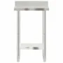 Mesa trabajo cocina y salpicadero acero inoxidable 55x55x93 cm by , Restoration - Ref: Foro24-376456, Price: 113,74 €, Discou...