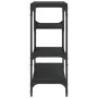 Mesa consola madera de ingeniería negra 100x30x75 cm by , Side tables - Ref: Foro24-838913, Price: 68,34 €, Discount: %