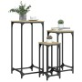 Mesas auxiliares apilables 3 uds madera ingeniería roble Sonoma by , Side tables - Ref: Foro24-838939, Price: 48,41 €, Discou...