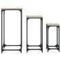 Mesas auxiliares apilables 3 uds madera ingeniería roble Sonoma de , Mesas auxiliares - Ref: Foro24-838939, Precio: 47,69 €, ...