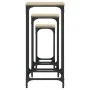 Mesas auxiliares apilables 3 uds madera ingeniería roble Sonoma de , Mesas auxiliares - Ref: Foro24-838939, Precio: 47,69 €, ...