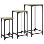 Mesas auxiliares apilables 3 uds madera ingeniería roble Sonoma de , Mesas auxiliares - Ref: Foro24-838939, Precio: 47,69 €, ...
