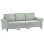 3-Sitzer-Sofa aus hellgrauem Samt, 180 cm von , Sofas - Ref: Foro24-359539, Preis: 295,52 €, Rabatt: %