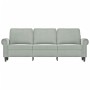 3-seater light gray velvet sofa 180 cm by , Sofas - Ref: Foro24-359539, Price: 321,80 €, Discount: %