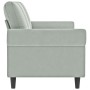 3-seater light gray velvet sofa 180 cm by , Sofas - Ref: Foro24-359539, Price: 321,80 €, Discount: %