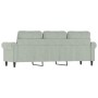 3-seater light gray velvet sofa 180 cm by , Sofas - Ref: Foro24-359539, Price: 321,80 €, Discount: %