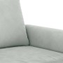 3-seater light gray velvet sofa 180 cm by , Sofas - Ref: Foro24-359539, Price: 321,80 €, Discount: %
