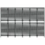 6-teiliger schwarzer synthetischer Rattanschirm von , Raumteiler - Ref: Foro24-365400, Preis: 158,06 €, Rabatt: %