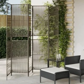 Grauer 6-teiliger Paravent aus synthetischem Rattan von , Raumteiler - Ref: Foro24-365402, Preis: 162,21 €, Rabatt: %