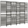 Gray synthetic rattan 6-panel screen by , Room dividers - Ref: Foro24-365402, Price: 156,54 €, Discount: %