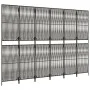 Biombo de 6 paneles ratán sintético gris de , Divisores de ambientes - Ref: Foro24-365402, Precio: 162,21 €, Descuento: %
