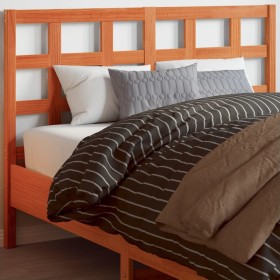 Bettkopfteil aus massivem Kiefernholz in Wachsbraun, 135 cm von , Kopf- und Fußteile - Ref: Foro24-844200, Preis: 40,34 €, Ra...