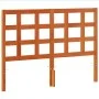 Wax brown solid pine wood bed headboard 135 cm by , Headboards and footboards - Ref: Foro24-844200, Price: 39,94 €, Discount: %
