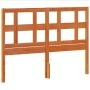 Wax brown solid pine wood bed headboard 135 cm by , Headboards and footboards - Ref: Foro24-844353, Price: 39,86 €, Discount: %