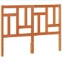 Wax brown solid pine wood bed headboard 140 cm by , Headboards and footboards - Ref: Foro24-844364, Price: 43,27 €, Discount: %