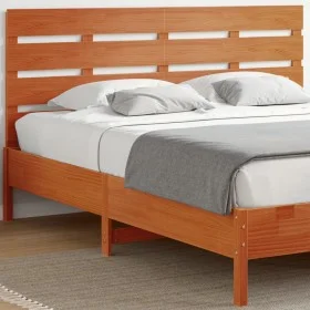 Bettkopfteil aus massivem Kiefernholz in Wachsbraun, 180 cm von , Kopf- und Fußteile - Ref: Foro24-844448, Preis: 49,76 €, Ra...