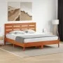 Bettkopfteil aus massivem Kiefernholz in Wachsbraun, 180 cm von , Kopf- und Fußteile - Ref: Foro24-844448, Preis: 49,76 €, Ra...