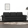 3-seater black velvet sofa 180 cm by , Sofas - Ref: Foro24-359544, Price: 332,17 €, Discount: %