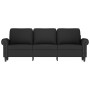 3-seater black velvet sofa 180 cm by , Sofas - Ref: Foro24-359544, Price: 332,17 €, Discount: %