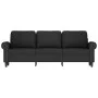 3-Sitzer-Sofa aus schwarzem Samt, 180 cm von , Sofas - Ref: Foro24-359544, Preis: 327,18 €, Rabatt: %