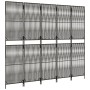 5-panel gray synthetic rattan screen by , Room dividers - Ref: Foro24-365398, Price: 127,04 €, Discount: %