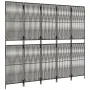 5-panel gray synthetic rattan screen by , Room dividers - Ref: Foro24-365398, Price: 131,44 €, Discount: %