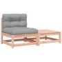 Sofá de jardín sin reposabrazos con cojines y reposapiés by , Modular outdoor sofas - Ref: Foro24-838139, Price: 105,92 €, Di...