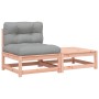 Sofá de jardín sin reposabrazos con cojines y reposapiés by , Modular outdoor sofas - Ref: Foro24-838139, Price: 106,87 €, Di...