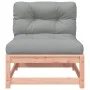 Sofá de jardín sin reposabrazos con cojines y reposapiés by , Modular outdoor sofas - Ref: Foro24-838139, Price: 105,92 €, Di...