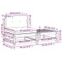 Sofá de jardín sin reposabrazos con cojines y reposapiés by , Modular outdoor sofas - Ref: Foro24-838139, Price: 105,92 €, Di...