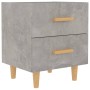 Mesita de noche gris hormigón 40x35x47,5 cm de vidaXL, Mesitas de noche - Ref: Foro24-811978, Precio: 48,52 €, Descuento: %