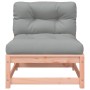 Sofá de jardín sin reposabrazos con cojines y reposapiés by , Modular outdoor sofas - Ref: Foro24-838147, Price: 148,66 €, Di...