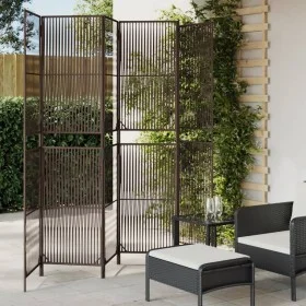 Sechsteiliger Paravent aus braunem synthetischem Rattan. von , Raumteiler - Ref: Foro24-365401, Preis: 154,02 €, Rabatt: %