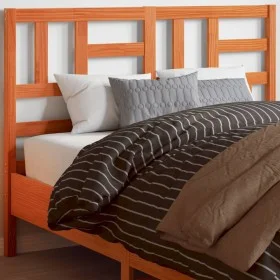Cabecero de cama madera maciza de pino marrón cera 135 cm de , Cabeceros y pies de cama - Ref: Foro24-844260, Precio: 40,98 €...