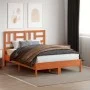 Bettkopfteil aus massivem Kiefernholz in Wachsbraun, 135 cm von , Kopf- und Fußteile - Ref: Foro24-844260, Preis: 40,98 €, Ra...