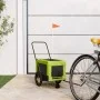 Pet Bicycle Trailer Iron Oxford Cloth Green Black by , pet strollers - Ref: Foro24-93934, Price: 87,33 €, Discount: %