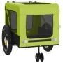 Pet Bicycle Trailer Iron Oxford Cloth Green Black by , pet strollers - Ref: Foro24-93934, Price: 87,33 €, Discount: %