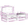 Garden sofa without armrests with cushions and footrest by , Modular outdoor sofas - Ref: Foro24-838140, Price: 110,88 €, Dis...