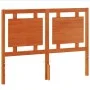 Wax brown solid pine wood bed headboard 135 cm by , Headboards and footboards - Ref: Foro24-844210, Price: 45,98 €, Discount: %