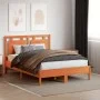 Bettkopfteil aus massivem Kiefernholz in Wachsbraun, 135 cm von , Kopf- und Fußteile - Ref: Foro24-844210, Preis: 45,99 €, Ra...