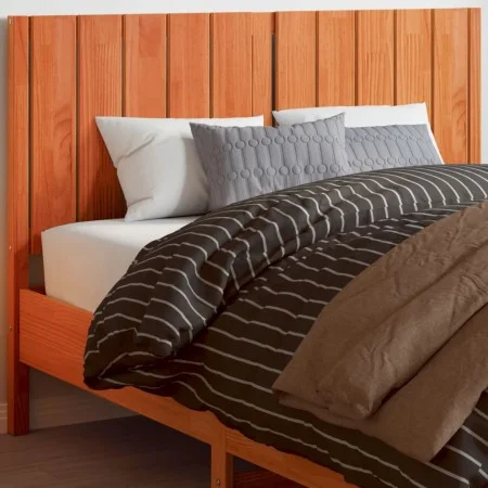 Cabecero de cama madera maciza de pino marrón cera 135 cm de , Cabeceros y pies de cama - Ref: Foro24-844343, Precio: 49,95 €...