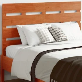 Cabecero de cama madera maciza de pino marrón cera 135 cm de , Cabeceros y pies de cama - Ref: Foro24-844451, Precio: 43,40 €...