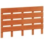 Wax brown solid pine wood bed headboard 135 cm by , Headboards and footboards - Ref: Foro24-844451, Price: 48,73 €, Discount: %
