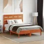 Cabecero de cama madera maciza de pino marrón cera 135 cm de , Cabeceros y pies de cama - Ref: Foro24-844451, Precio: 43,40 €...
