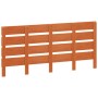 Wax brown solid pine wood bed headboard 135 cm by , Headboards and footboards - Ref: Foro24-844451, Price: 48,73 €, Discount: %