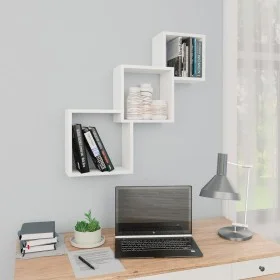 Plywood cube wall shelf 68x15x68 cm by , Shelves and shelves - Ref: Foro24-800270, Price: 26,21 €, Discount: %