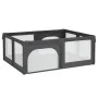 Parque para bebés con 2 puertas tela Oxford gris oscuro de , Parques para bebés - Ref: Foro24-10308, Precio: 107,58 €, Descue...